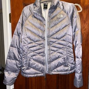 Gray The North Face Down Jacket